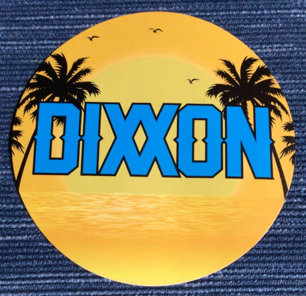 Dixxon Round Sticker Ocean Flannel 3" ~884A